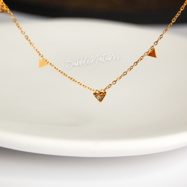 Dainty Triangle Necklace