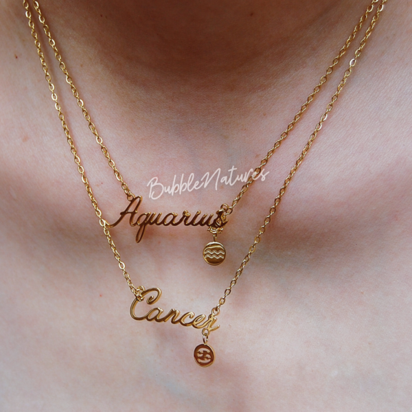 Zodiac Letter Necklace