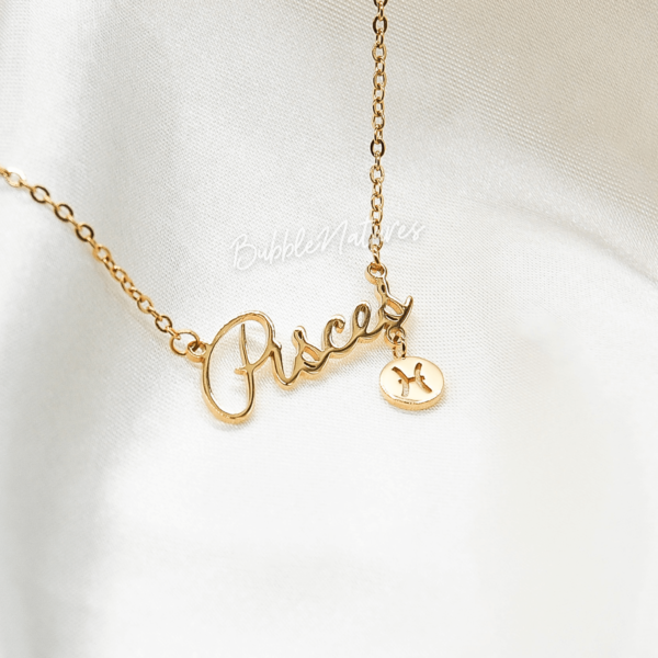 Zodiac Letter Necklace