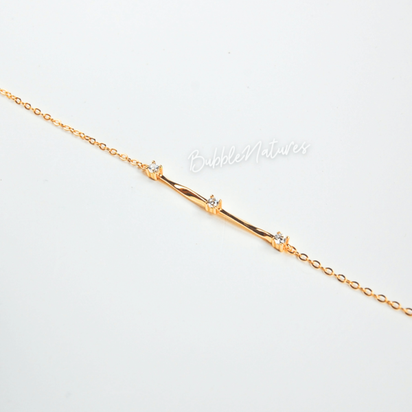 Minimalist Dainty Silver Bracelet, Thoughtful Bridesmaid Gift, Simple Birthday Present - Bubblenatures - Bubblenatures