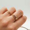 Minimalist Irregular design Ring • 18k Gold Plated • Jewellery Gift for Women
