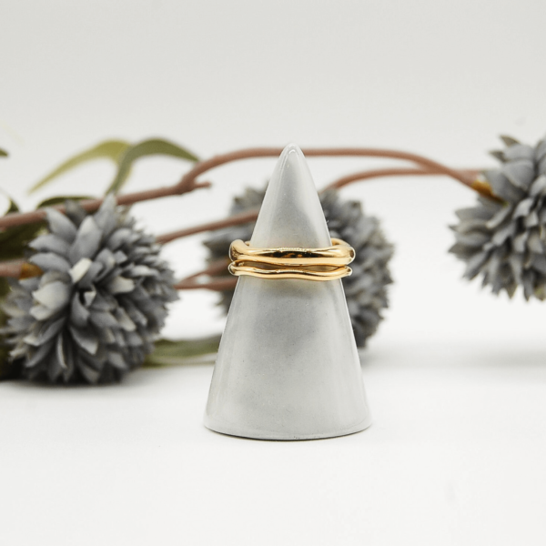 Minimalist Irregular design Ring • 18k Gold Plated • Jewellery Gift for Women