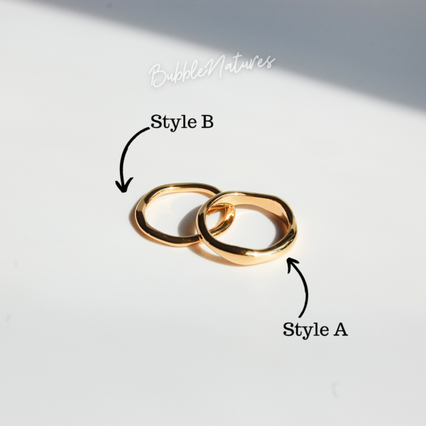 Minimalist Irregular design Ring • 18k Gold Plated • Jewellery Gift for Women